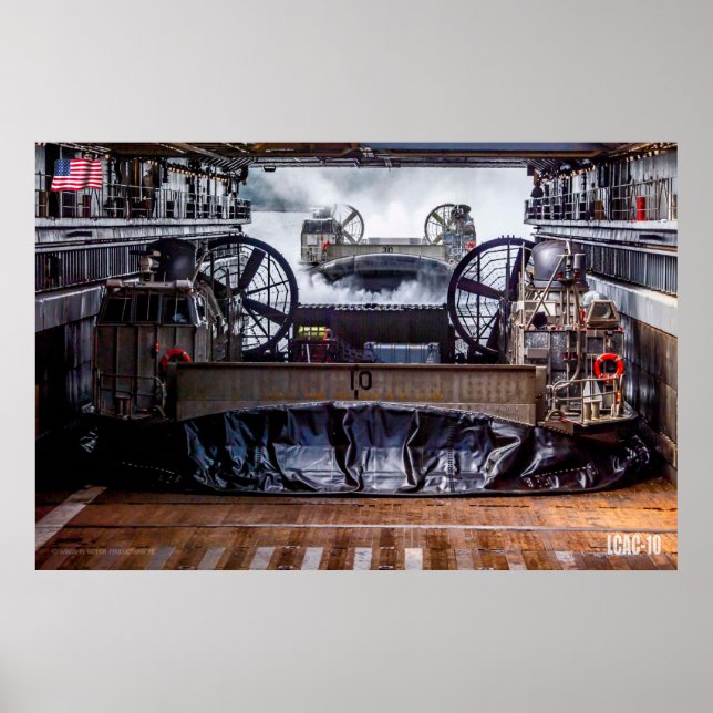 POSTER ASSAUT DE PLAGE - LCAC-10 (Devant)