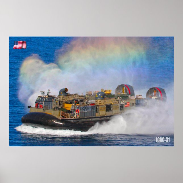 POSTER ASSAUT DE PLAGE - LCAC-31 (Devant)