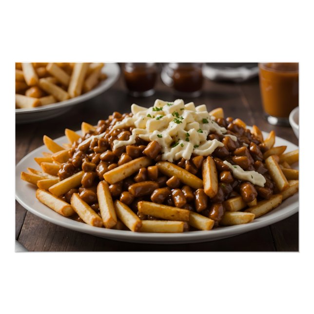 Poster Assiette de Poutine (Devant)