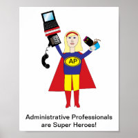 Assistant administratif Blonde Hero Personnaliser