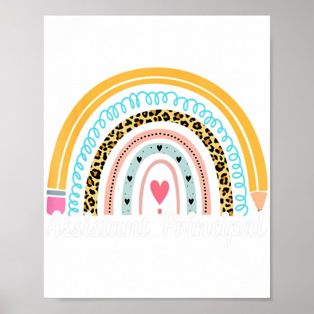Poster Assistant principal leopard Rainbow Appreciation W (Devant)