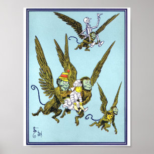 Poster Assistant vintage d'illustration Oz