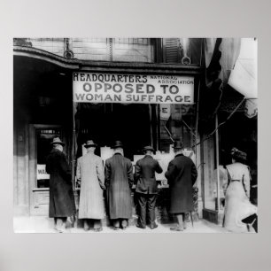 Poster Association nationale anti-suffrage