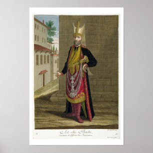 Poster Ast-chi-Bachi, Cook and Officer of the Janissaries