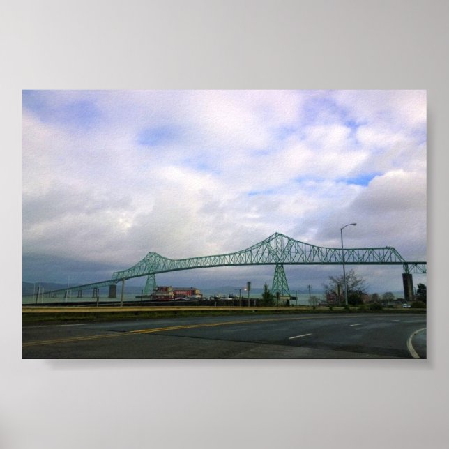 Poster Astoria-Megler Bridge, Astoria (Devant)