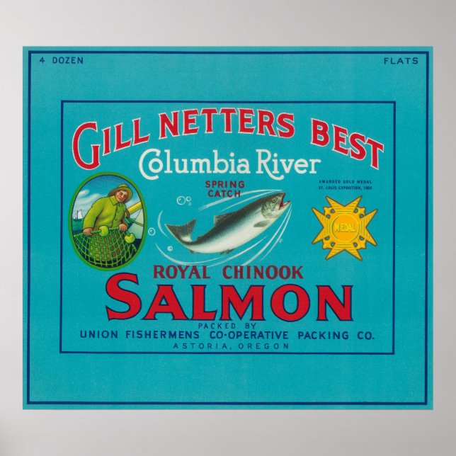 Poster Astoria, OregonGill Netters BestAstoria, OU (Devant)