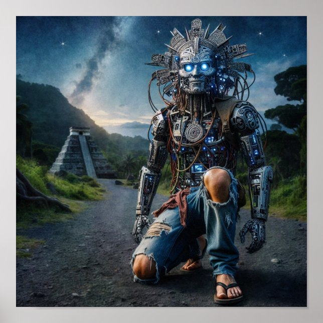 Poster Astral Blue Jeans guerrier (Devant)