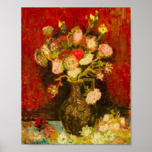 Poster Astres de Chine et Glaïeuls de Van Gogh