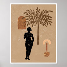 Astro Déesse Céleste Palmier Arche Art Boho