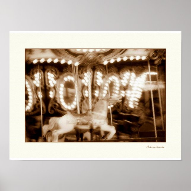 Poster Astroland Carousel (Devant)