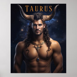 Poster astrologique de Taurus Male