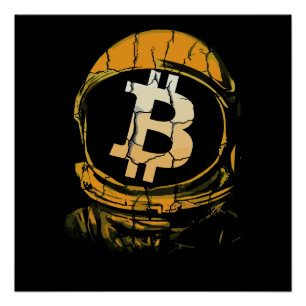 Poster Astronaut Bitcoin-Crypto