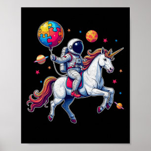 Poster Astronaut Bylloon Sensibilisation sur l'autisme Un