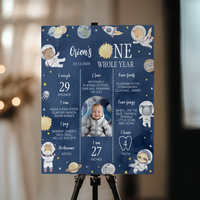 Poster Astronaut Espace extra-atmosphérique Safthday Mile (Créateur téléchargé)