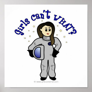 Poster Astronaute de la Femme Lumière