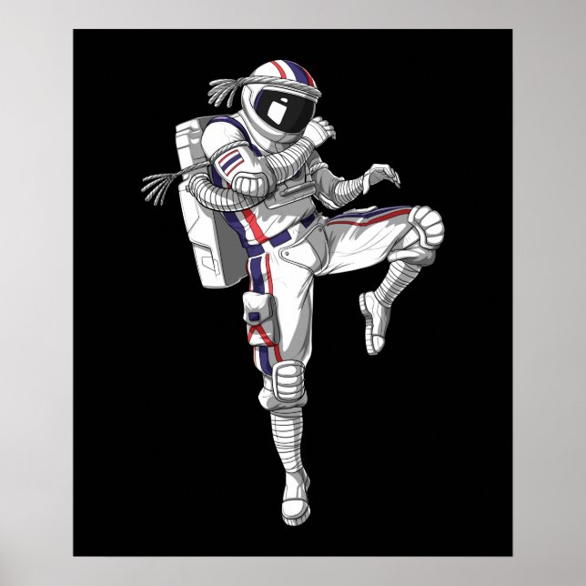 Poster Astronaute de Muay (Devant)