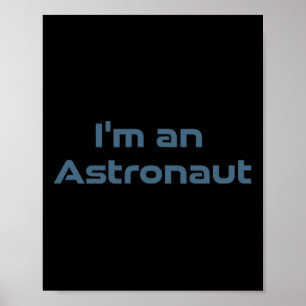 Poster Astronaute de surf Vague spatiale rétro drôle cosm