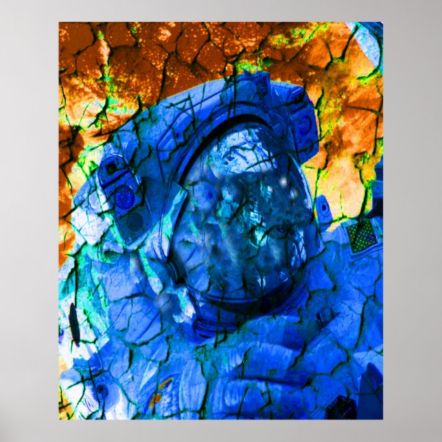 Poster Astronaute fracturé (Devant)