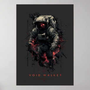 Poster Astronaute Marcheur du Vide Heavy Metal