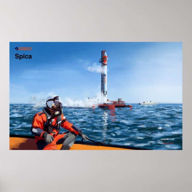 Poster astronaute spica (Devant)