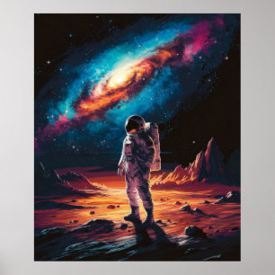 Poster Astronaute sur la Planète