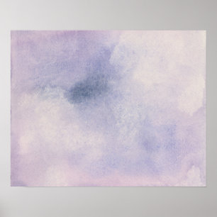 Poster Astronome pourpre et bleu