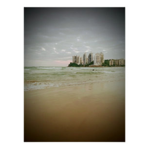 Poster Astúrias Beach Guarujá Brésil