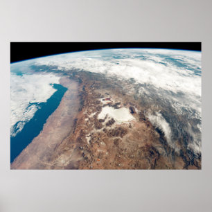 Poster Atacama Desert And Salt Flats Dans Les Andes