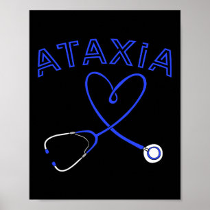 Poster Ataxia Stethoscope Infirmière Hémiataxie neurologi