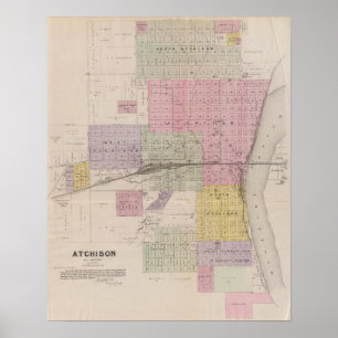 Poster Atchison et environs, Kansas