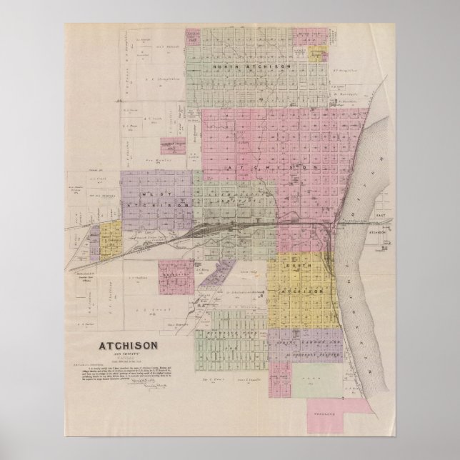 Poster Atchison et environs, Kansas (Devant)