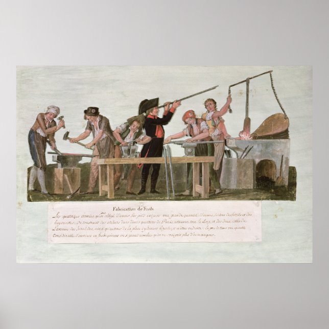 Poster Atelier des fabricants de fusils, 1793 (Devant)