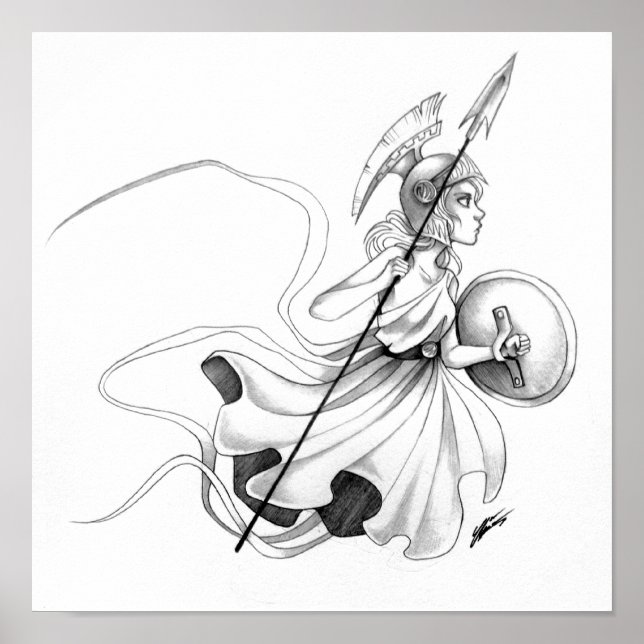 Poster Athéna (Devant)