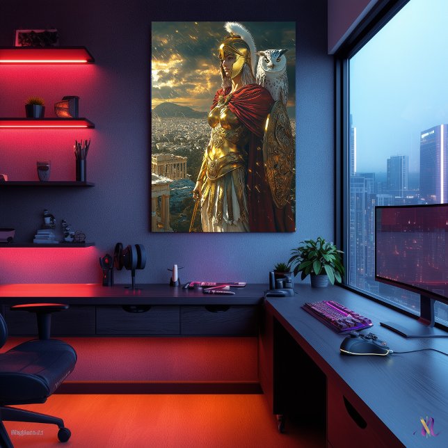 Poster Athéna, déesse de la sagesse et de la guerre - Gar (Créateur téléchargé)