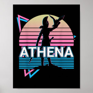 Poster Athéna Déesse Grecque De Sagesse Et De Guerre