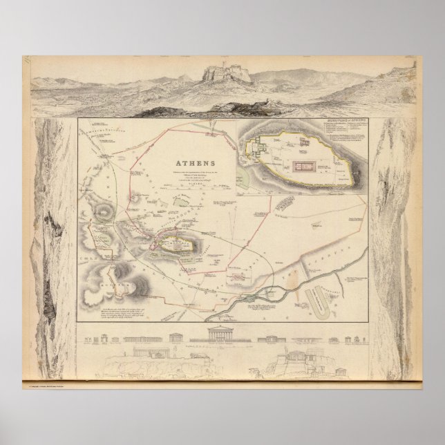 Poster Athènes, Acropole (Devant)