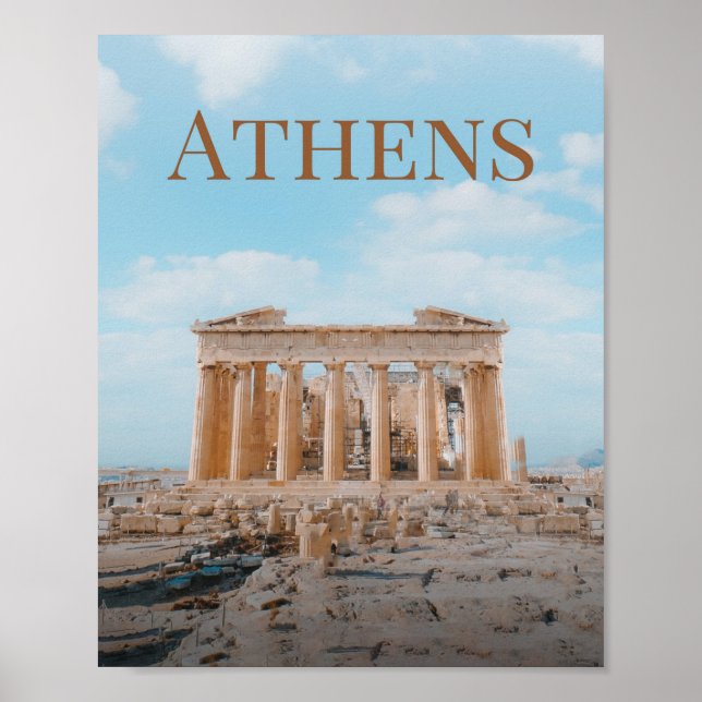 Poster Athènes Grèce (Devant)