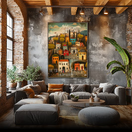 Poster Athens: The Cradle of Civilization - Whimsical Art