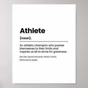 Poster Athlete job Definition