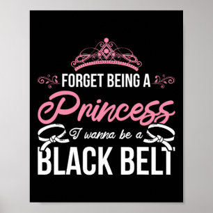 Poster Athlete Karate Girl Sparring Black Belt Women Cade