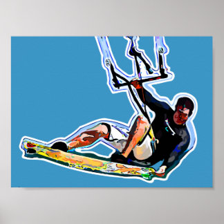 Poster Athlète kitesurf