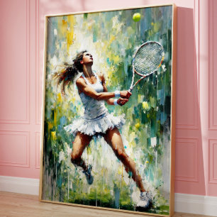 Poster Athlétisme Sports Esthétique Amoureux de Tennis Ar