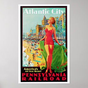 Poster Atlantic City ~ America's All Year Playground