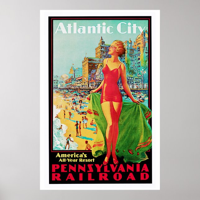 Poster Atlantic City ~America's All Year Resort (Devant)