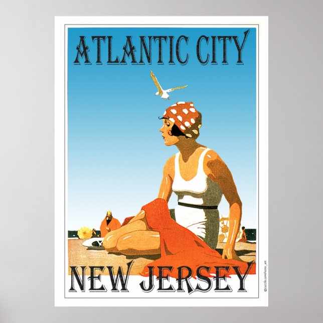 Poster Atlantic City New Jersey (Devant)