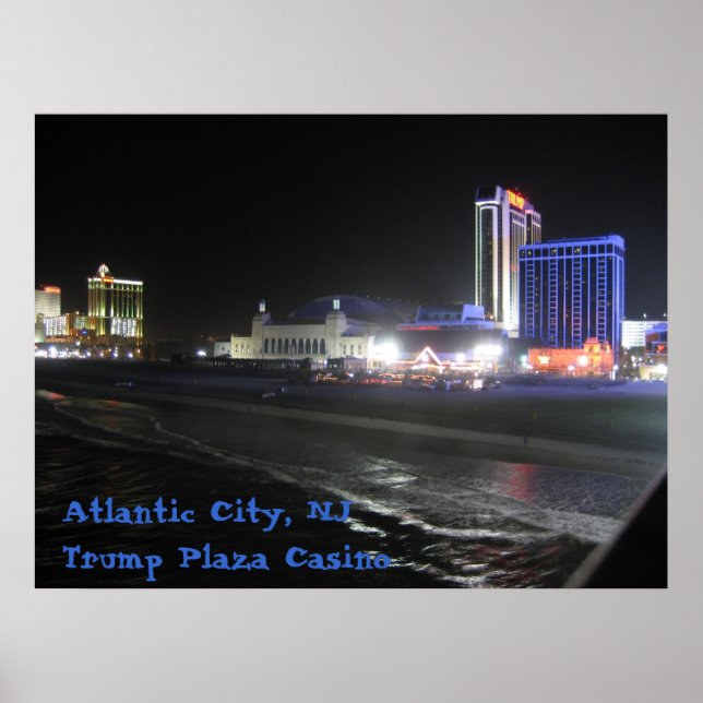 Poster Atlantic City, NJ ~ Trump Plaza Casino (Devant)