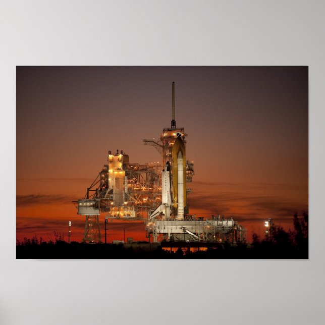 Poster Atlantis Space Shuttle lancement NASA (Devant)