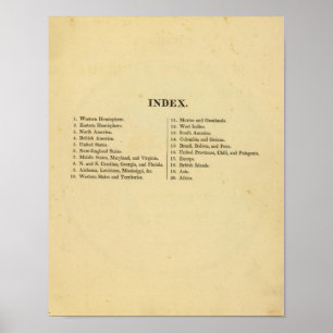 Poster Atlas américain de l'école de Grigg