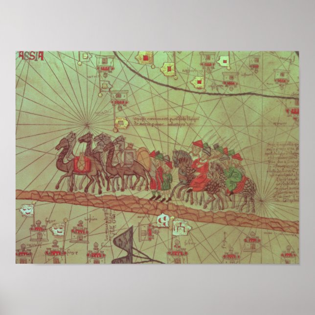 Poster Atlas catalan, détail montrant (Devant)