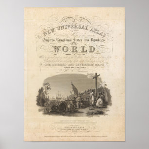 Poster Atlas universel de page titre nouvel